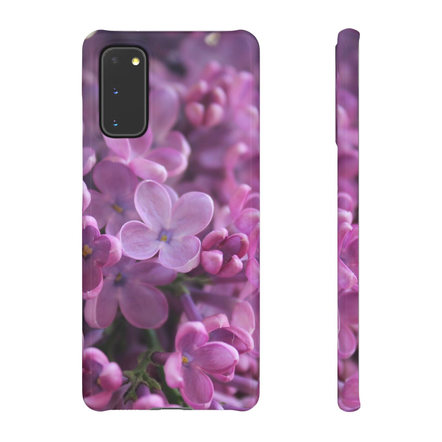 Snap Cases – Vibrant Purple Blossom Design for a Personalized Touch