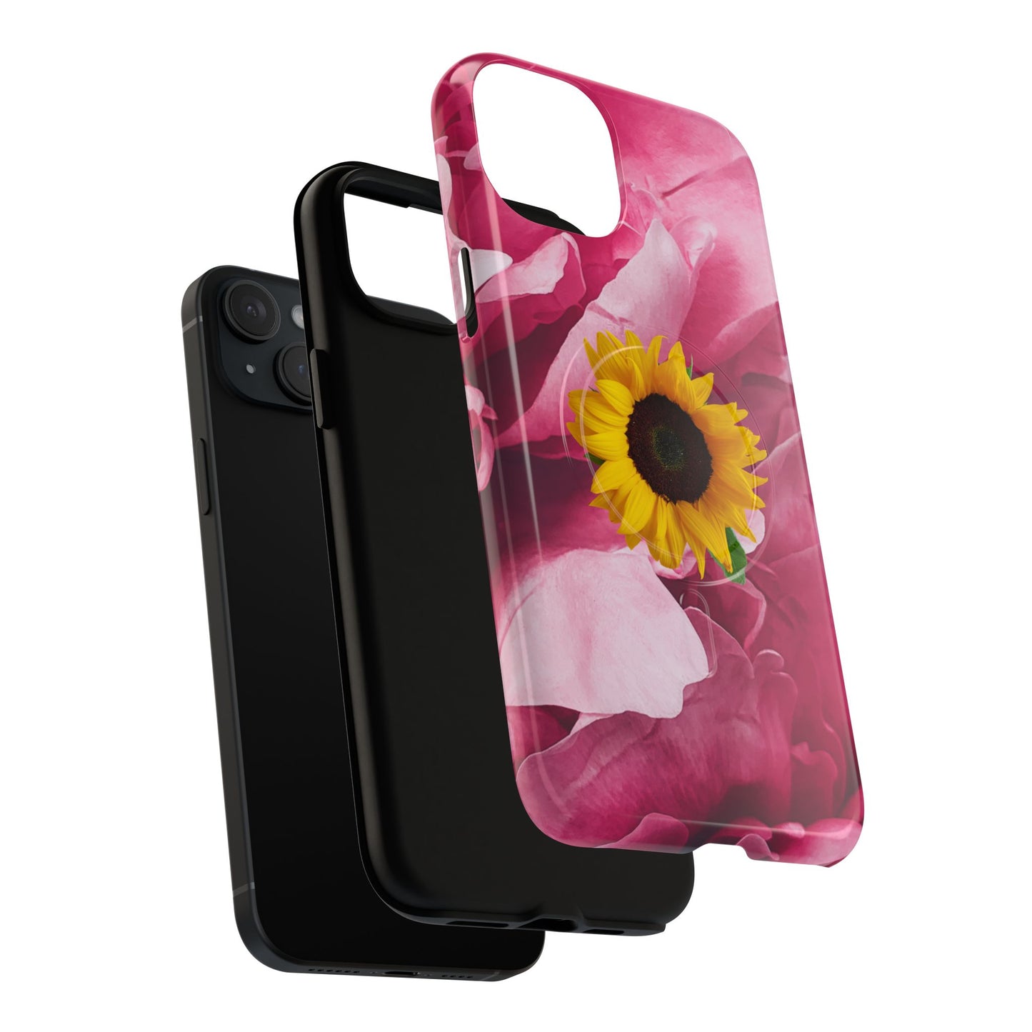 Tough Magnetic Phone Case- Sunflower Design