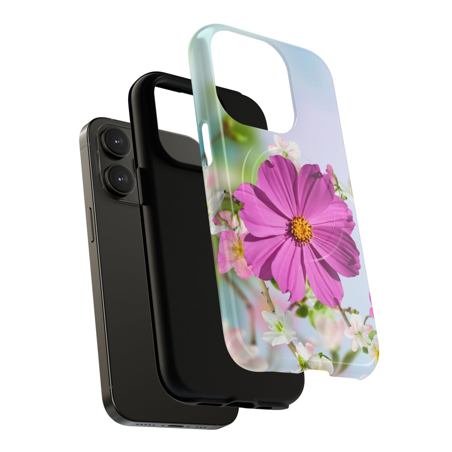 Tough Magnetic Phone Case - Vibrant Flower Design for Nature Lovers