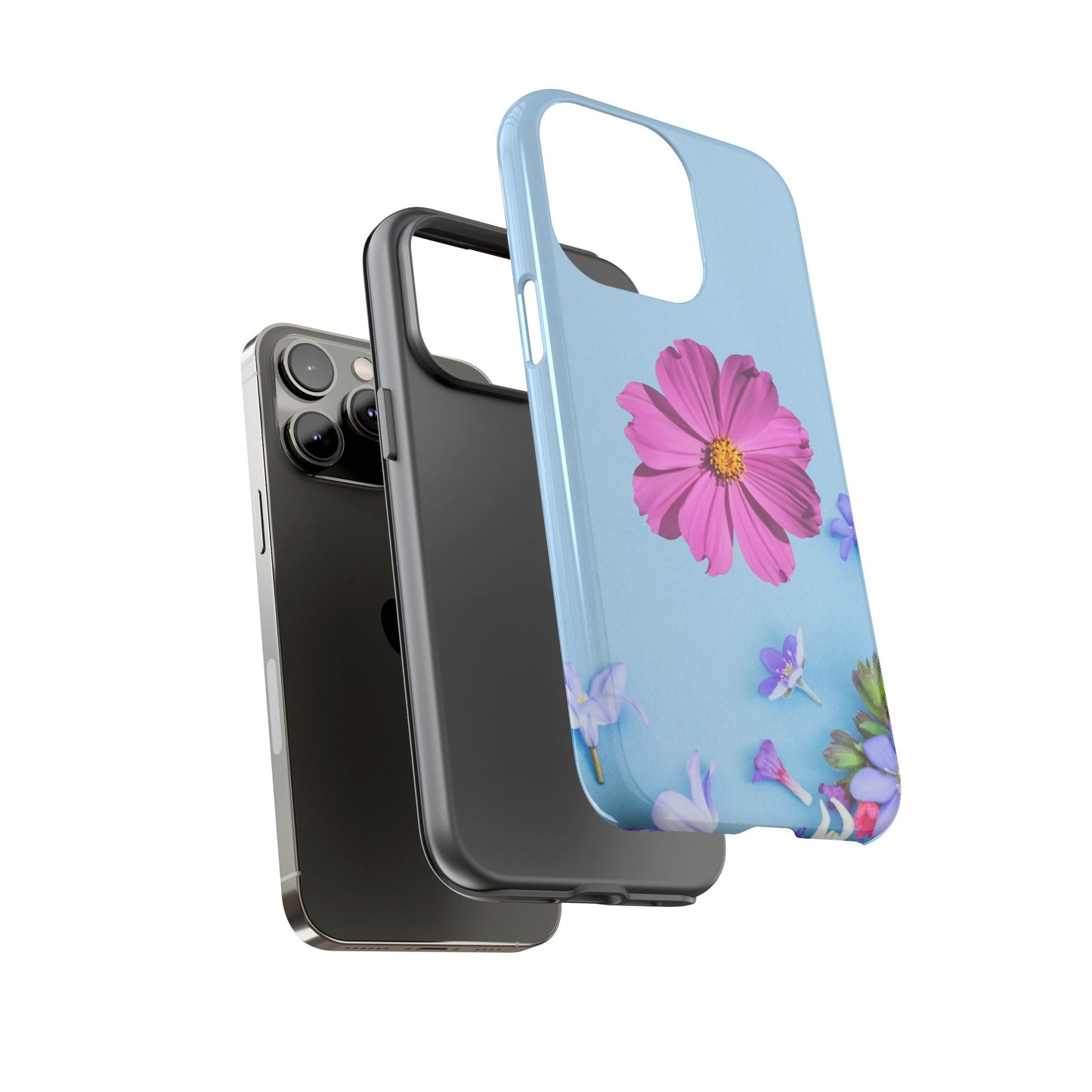 Tough Phone Case - Durable Protection with Vibrant Flower Design