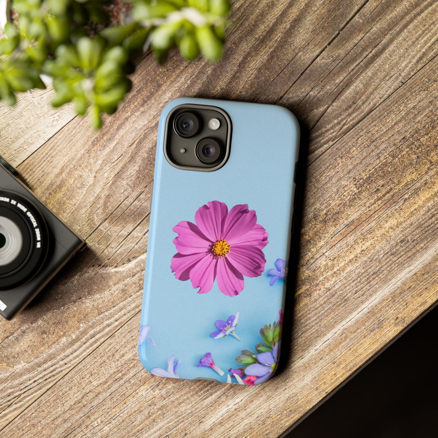 Tough Phone Case - Durable Protection with Vibrant Flower Design