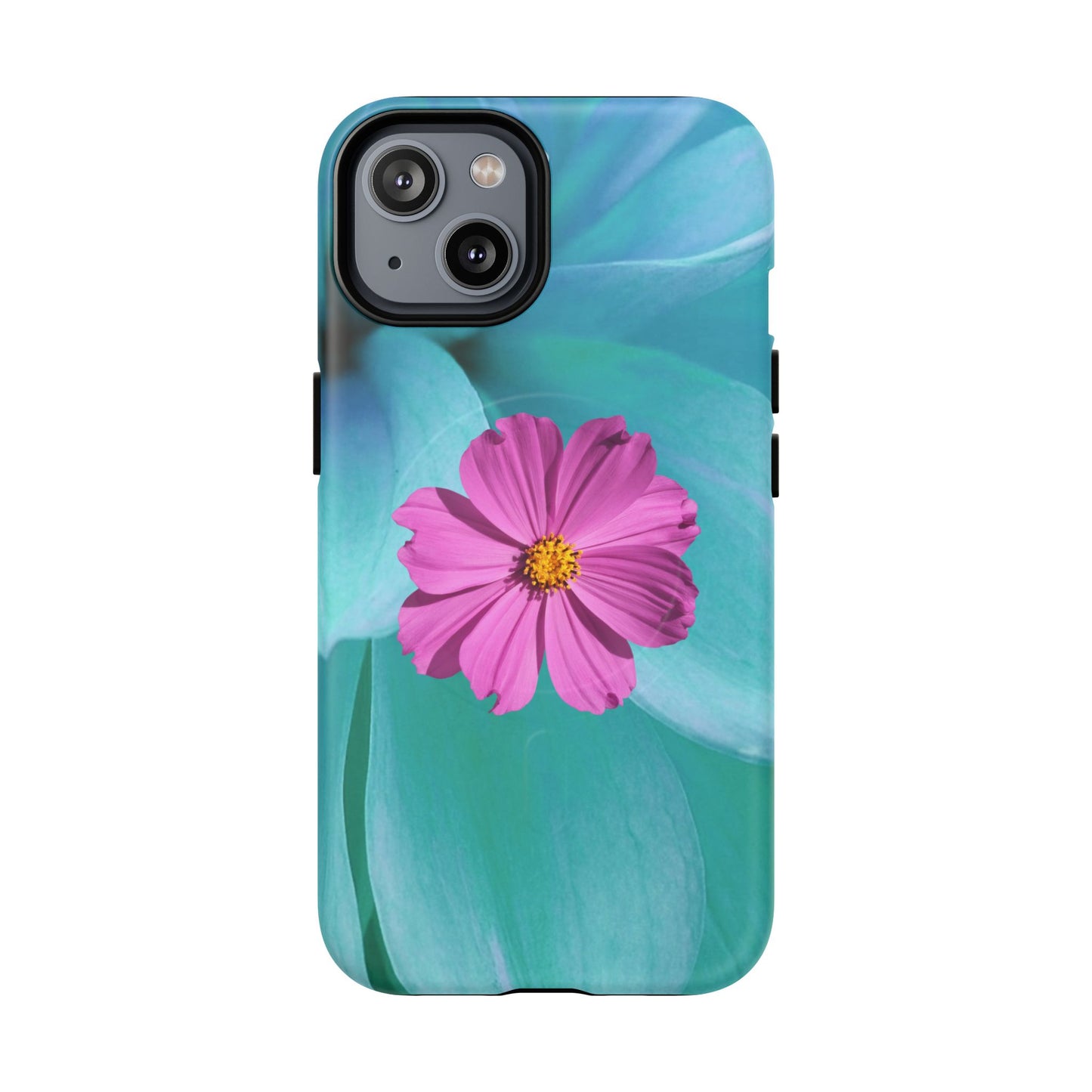 Tough Magnetic Phone Case - Vibrant Pink Flower Design