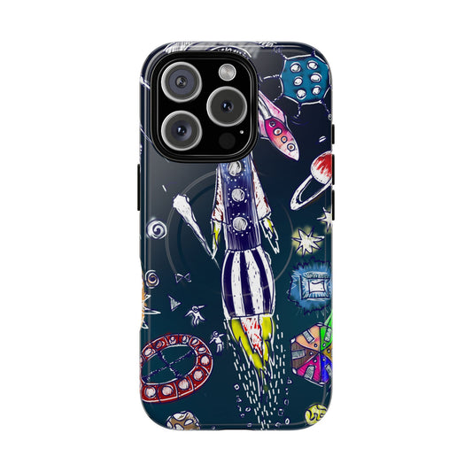 Tough Magnetic Case- Rocket Adventure