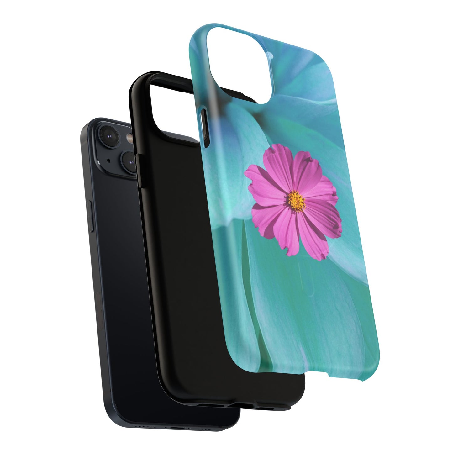 Tough Magnetic Phone Case - Vibrant Pink Flower Design