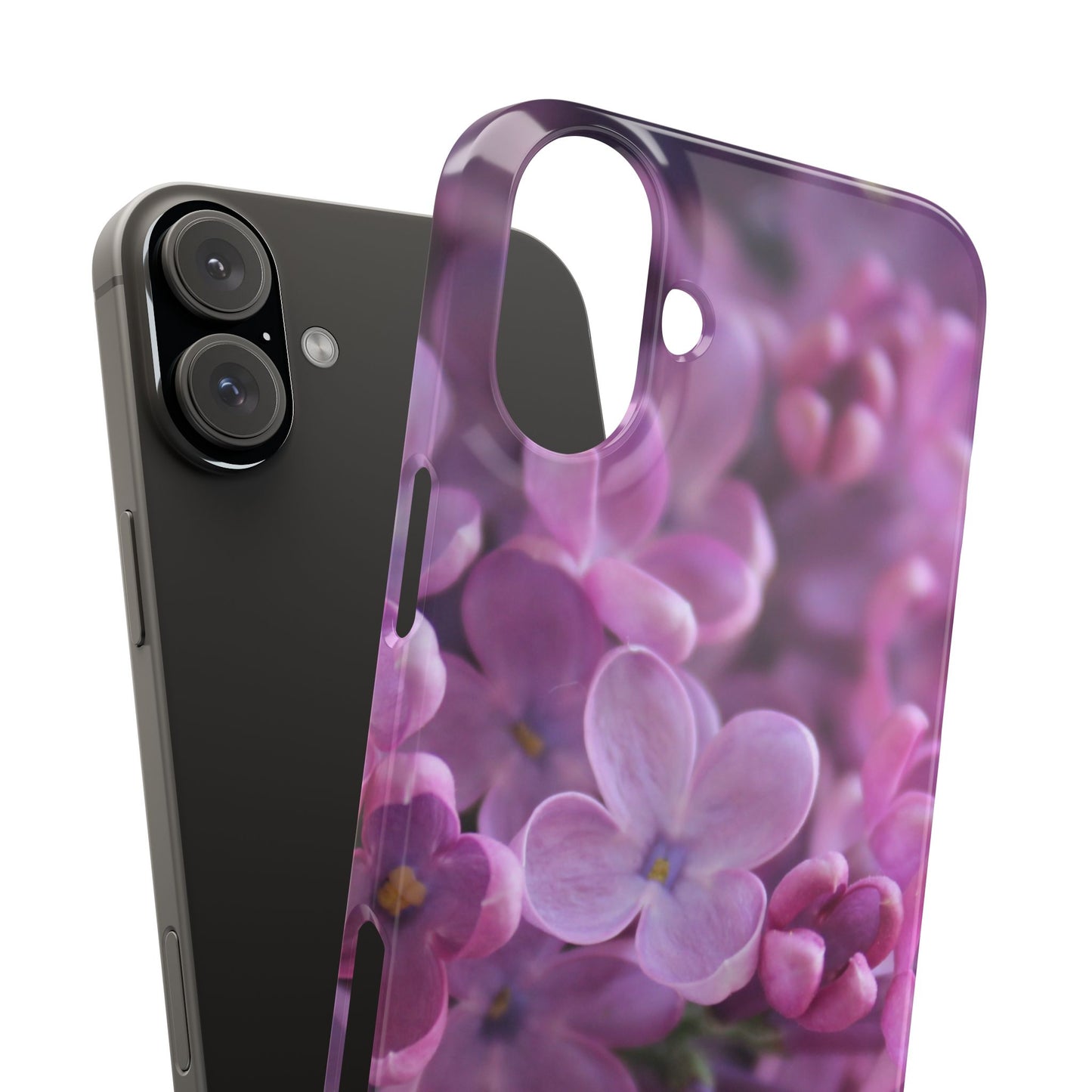 Snap Cases – Vibrant Purple Blossom Design for a Personalized Touch