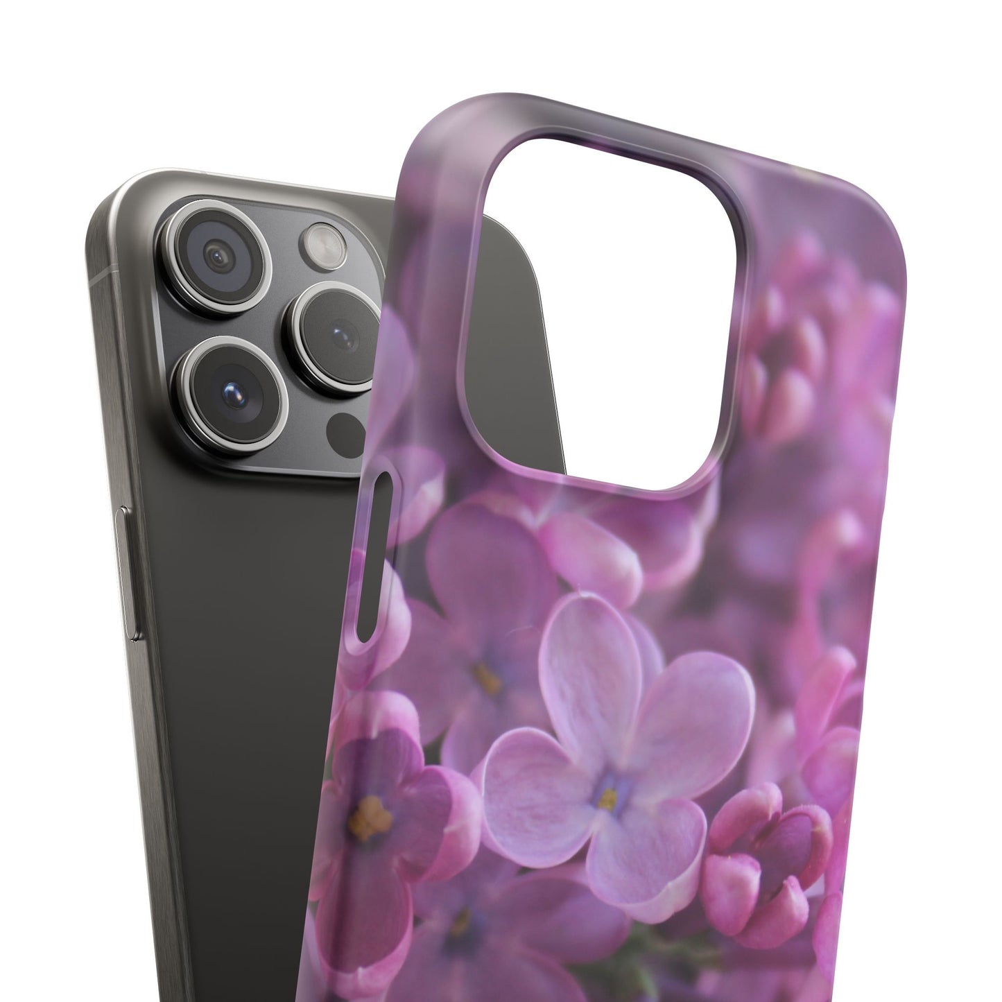 Snap Cases – Vibrant Purple Blossom Design for a Personalized Touch