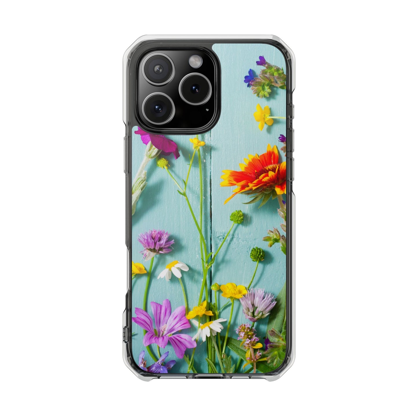 Magnetic Clear Impact Cases- Blossom Field