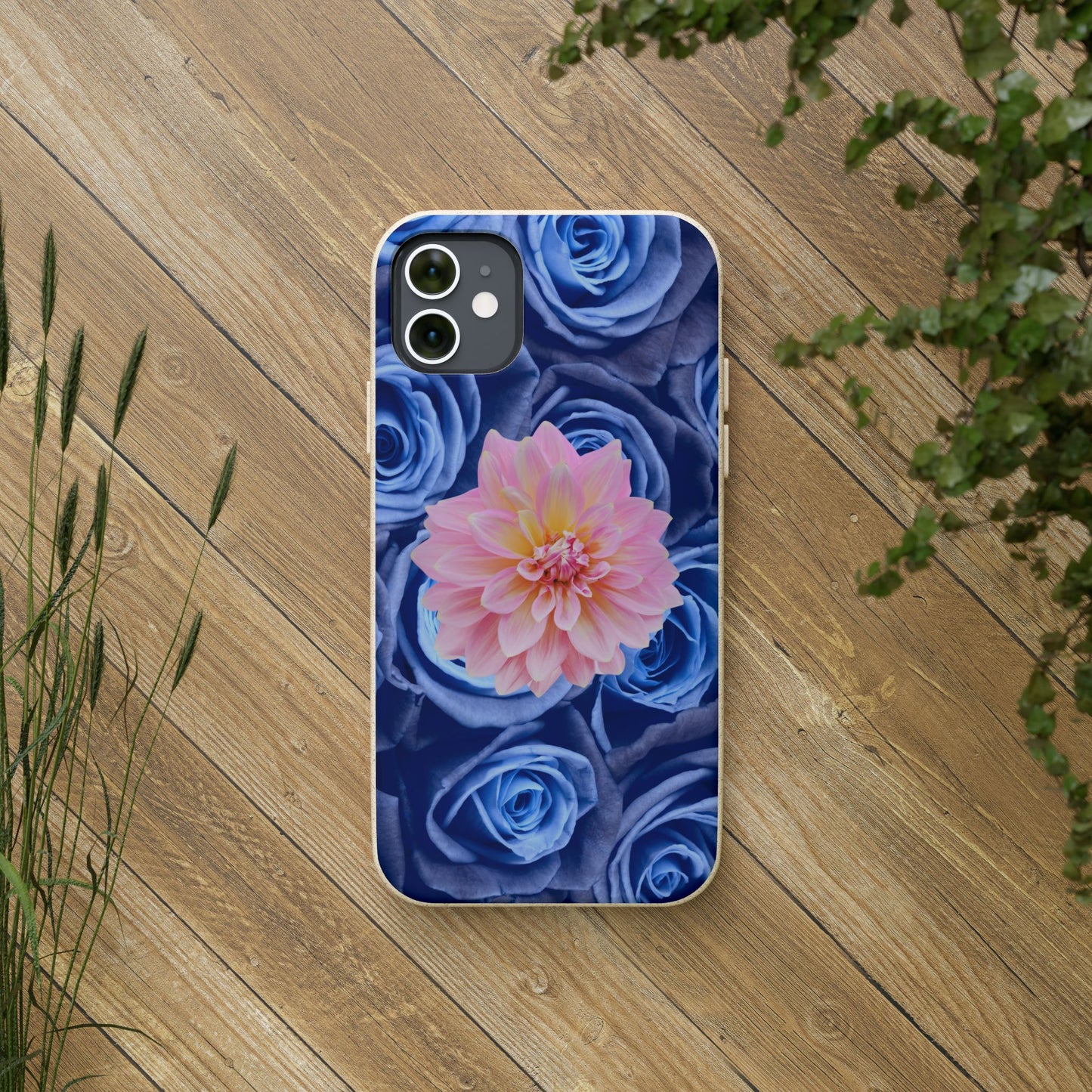 Biodegradable Cases- Blue Roses Design