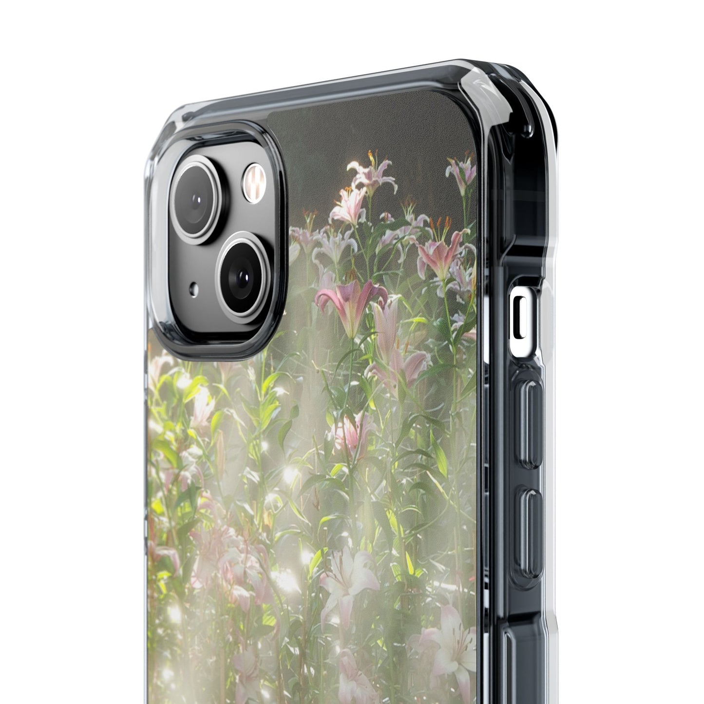 Magnetic Clear Impact Case - Flower Garden Ideal for Nature Lovers