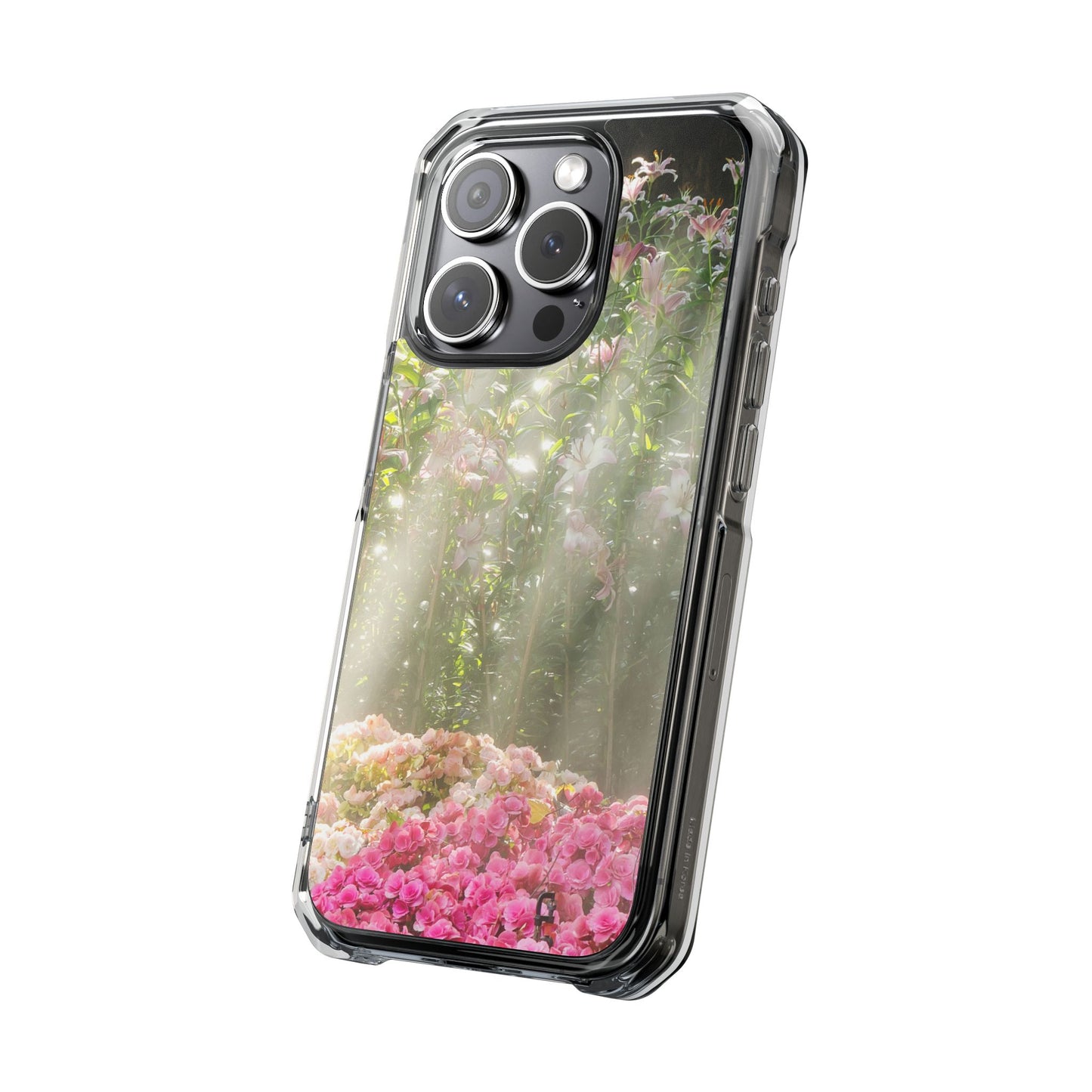 Magnetic Clear Impact Case - Flower Garden Ideal for Nature Lovers