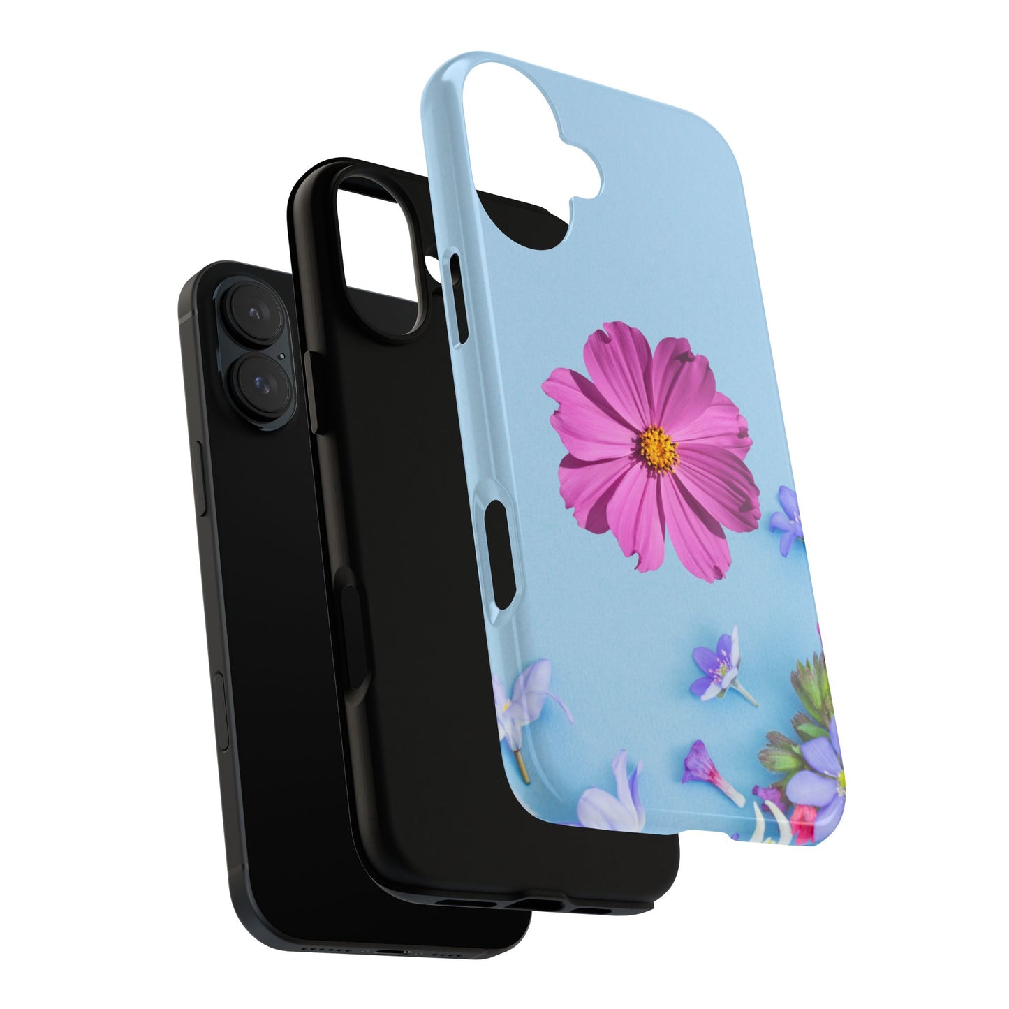 Tough Phone Case - Durable Protection with Vibrant Flower Design