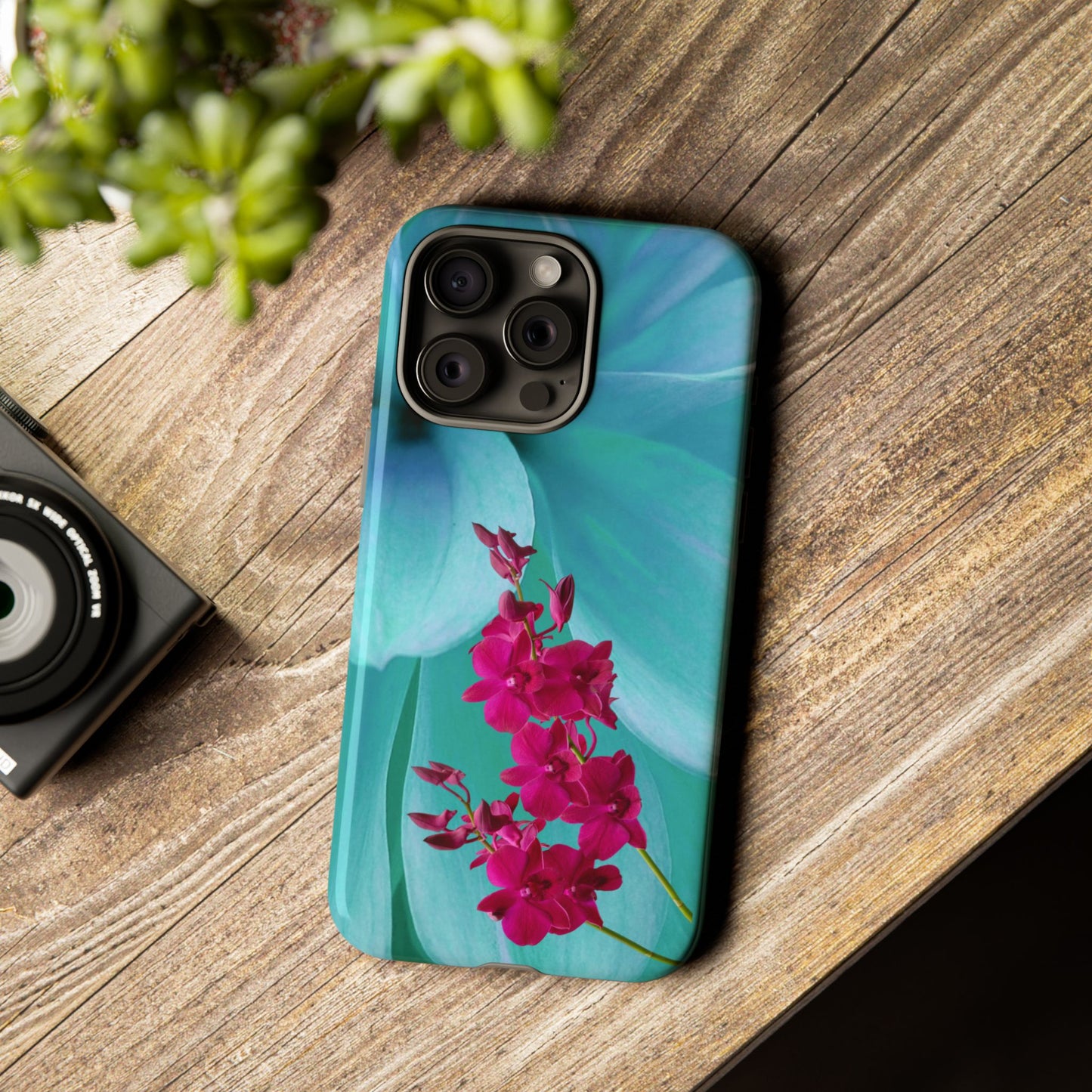 Tough Phone Case - Elegant Orchid Design