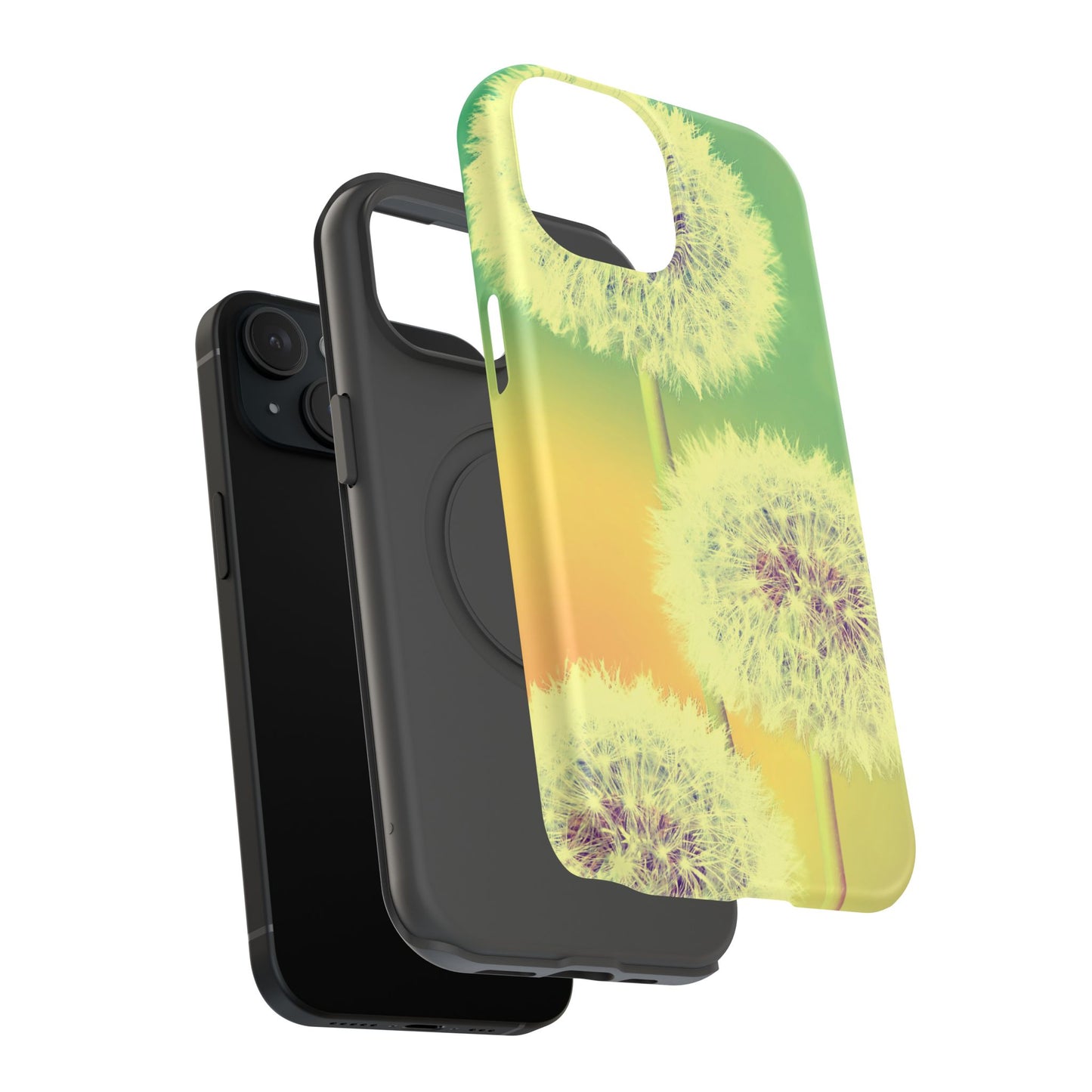 Impact-Resistant Phone Case - Whimsical Dandelion