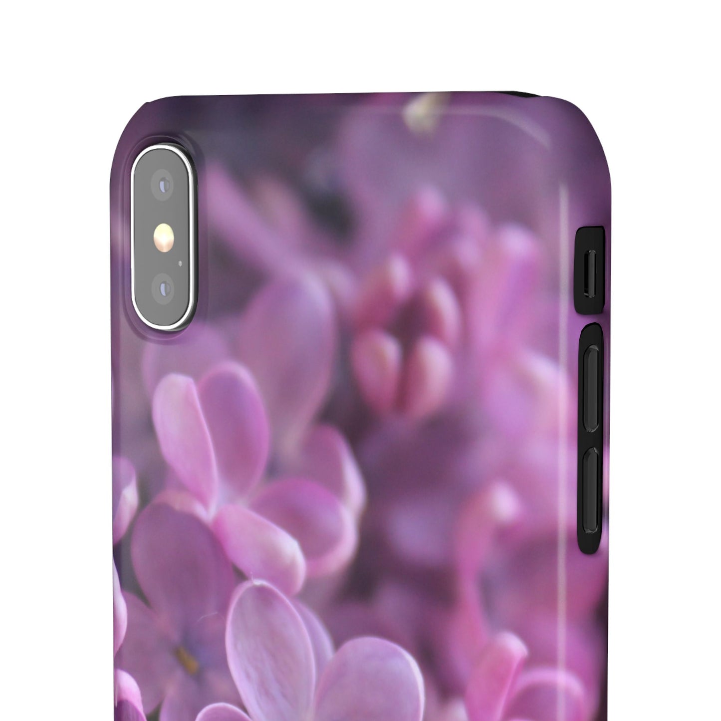 Snap Cases – Vibrant Purple Blossom Design for a Personalized Touch