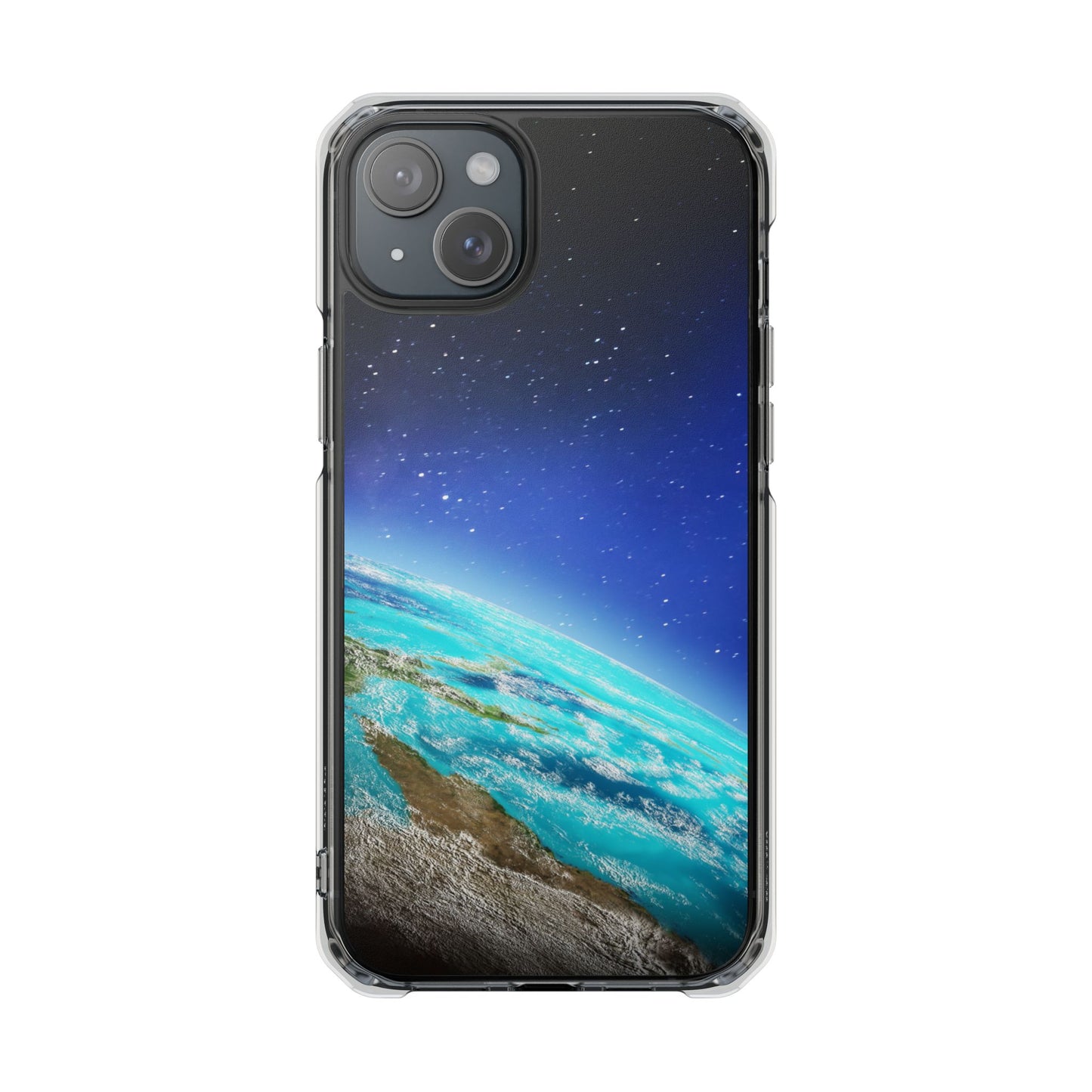 Magnetic Clear Impact Case - Galaxy Earth