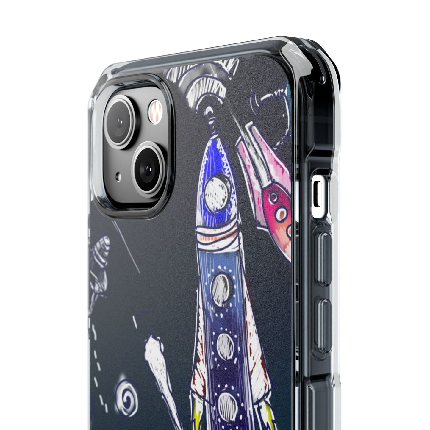 Magnetic Clear Impact Case- Space