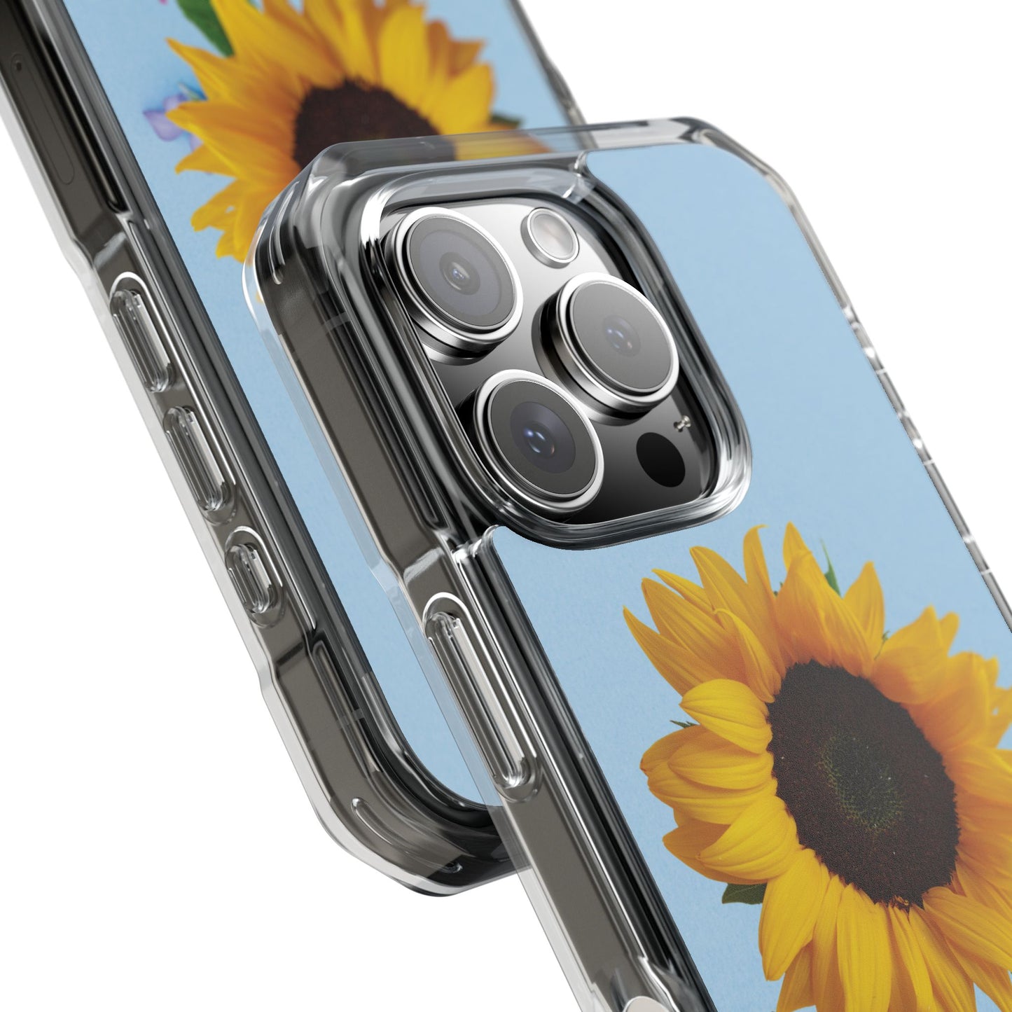 Magnet Clear Impact Case - Floristic Sunflower Design