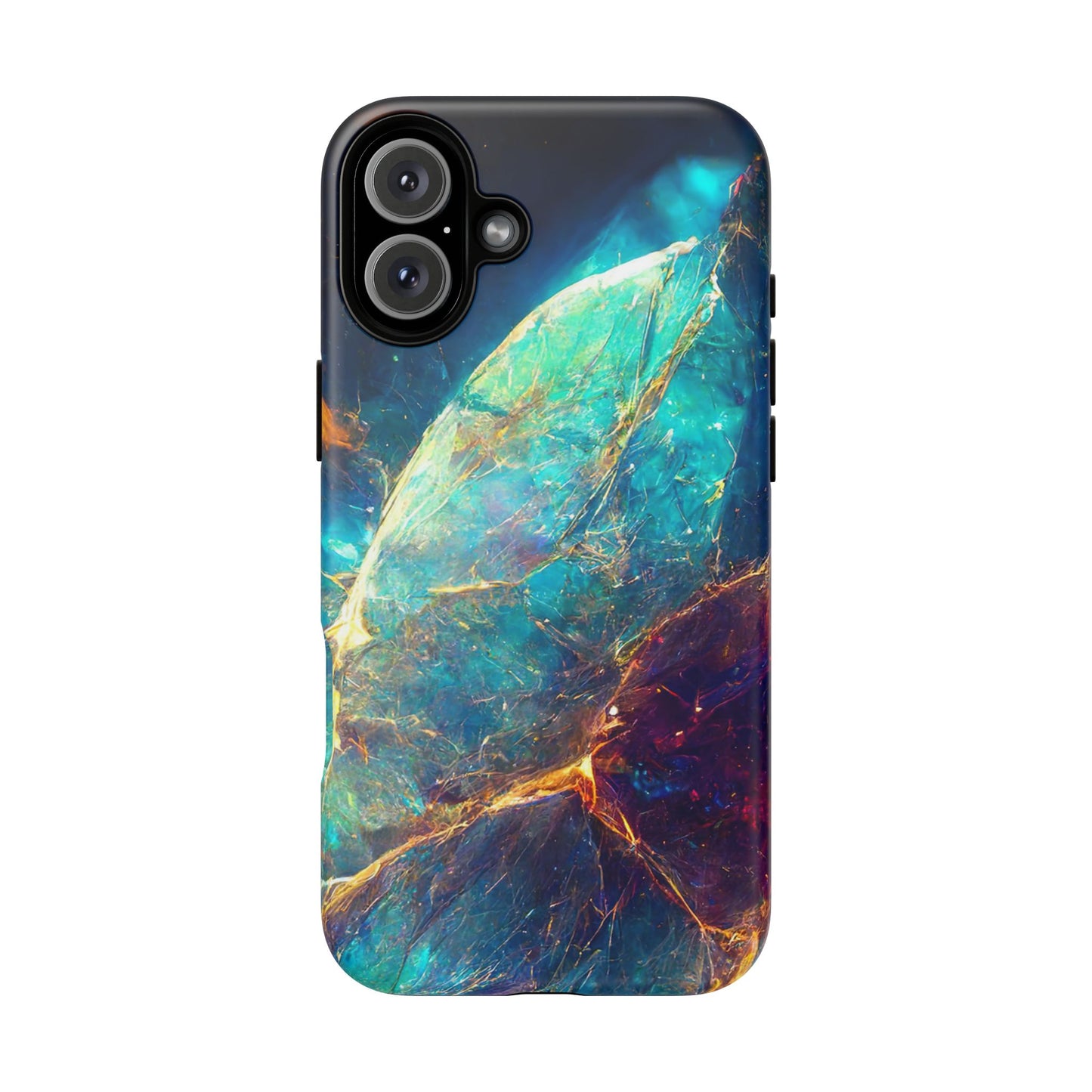 Tough Magnetic Phone Case - Vibrant Crystal Blue Design