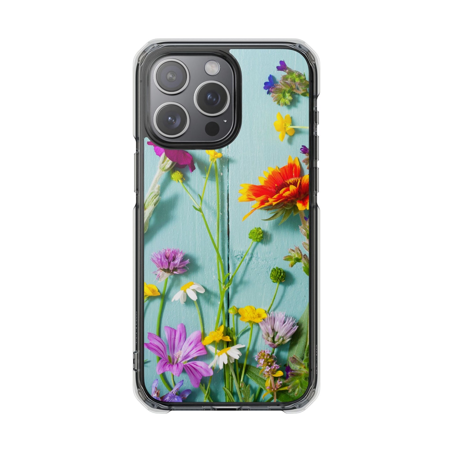 Magnetic Clear Impact Cases- Blossom Field