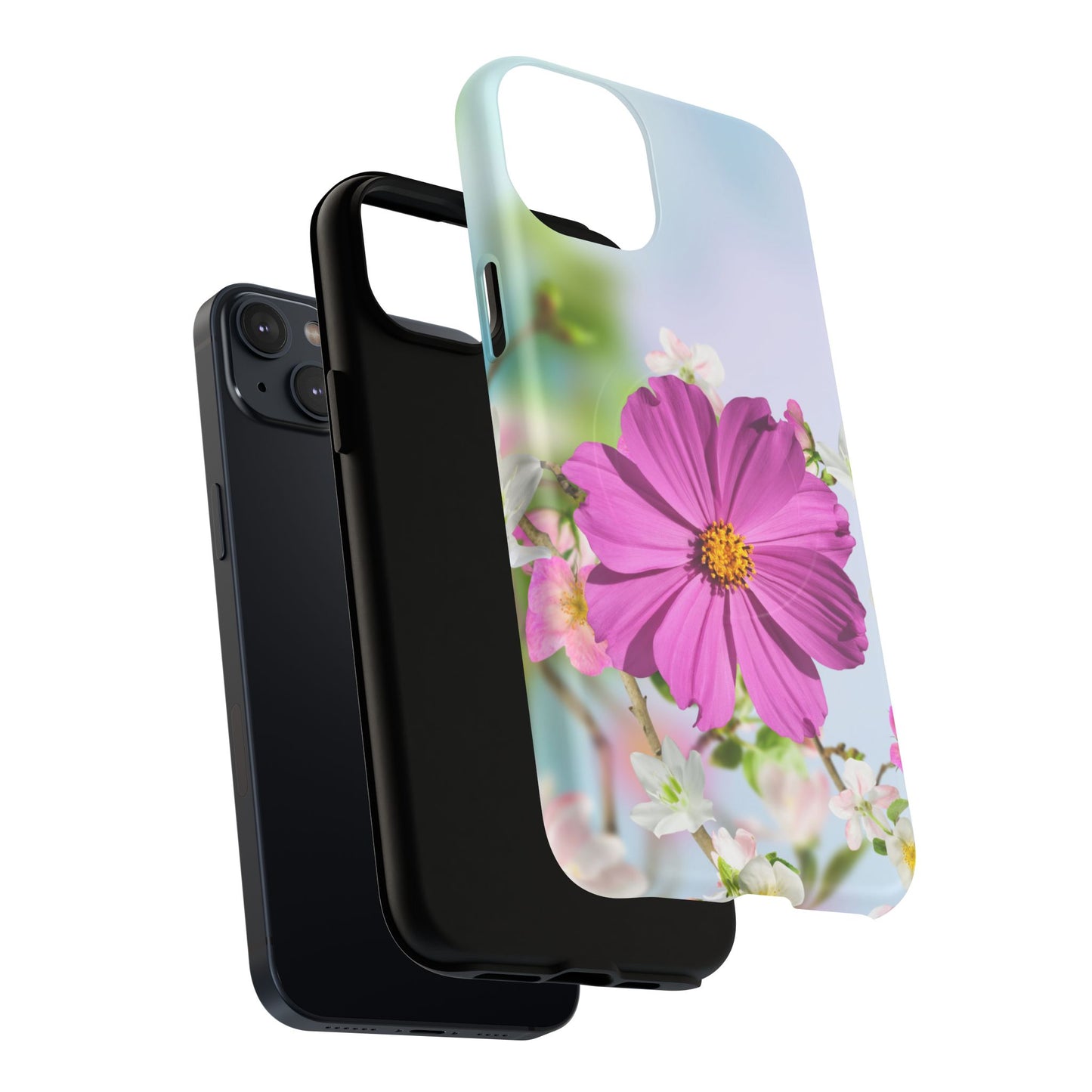 Tough Magnetic Phone Case - Vibrant Flower Design for Nature Lovers