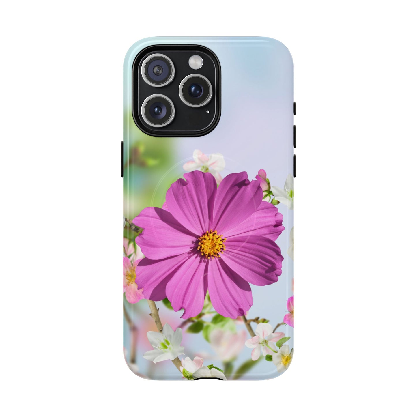 Tough Magnetic Phone Case - Vibrant Flower Design for Nature Lovers