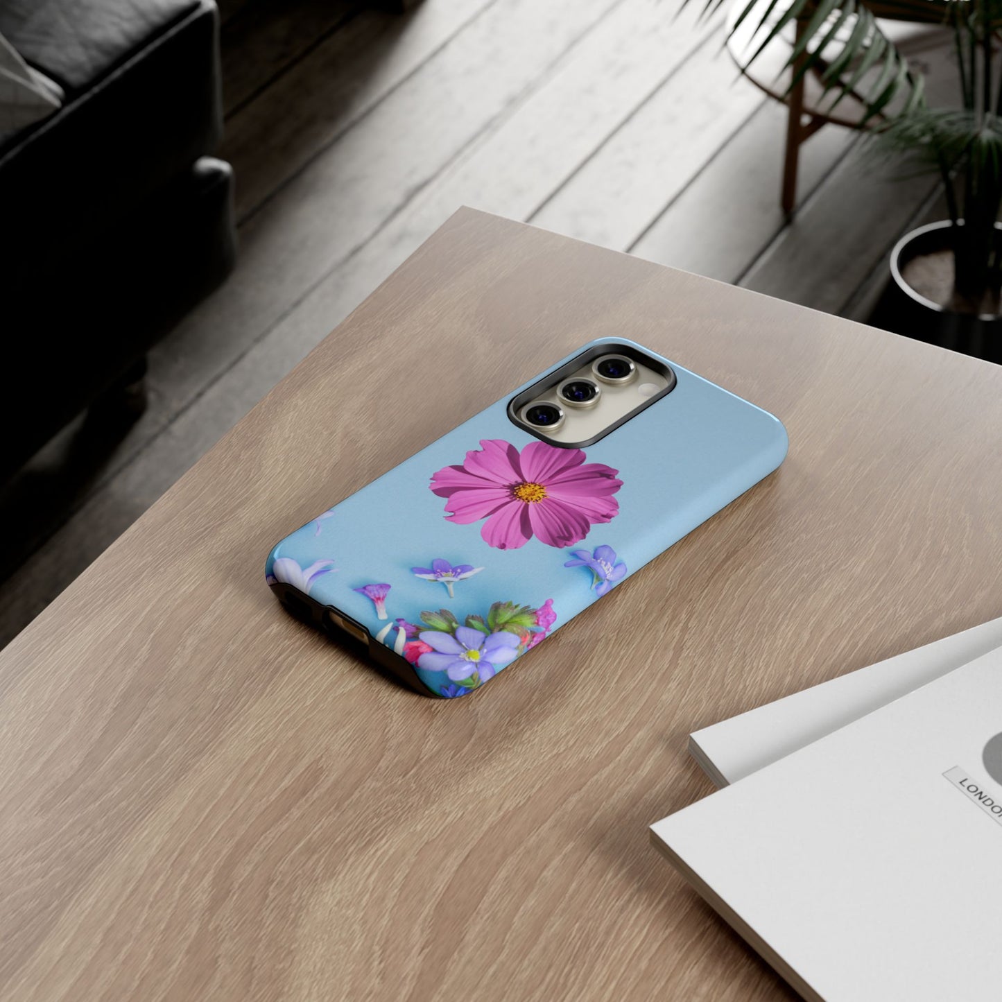 Tough Phone Case - Durable Protection with Vibrant Flower Design