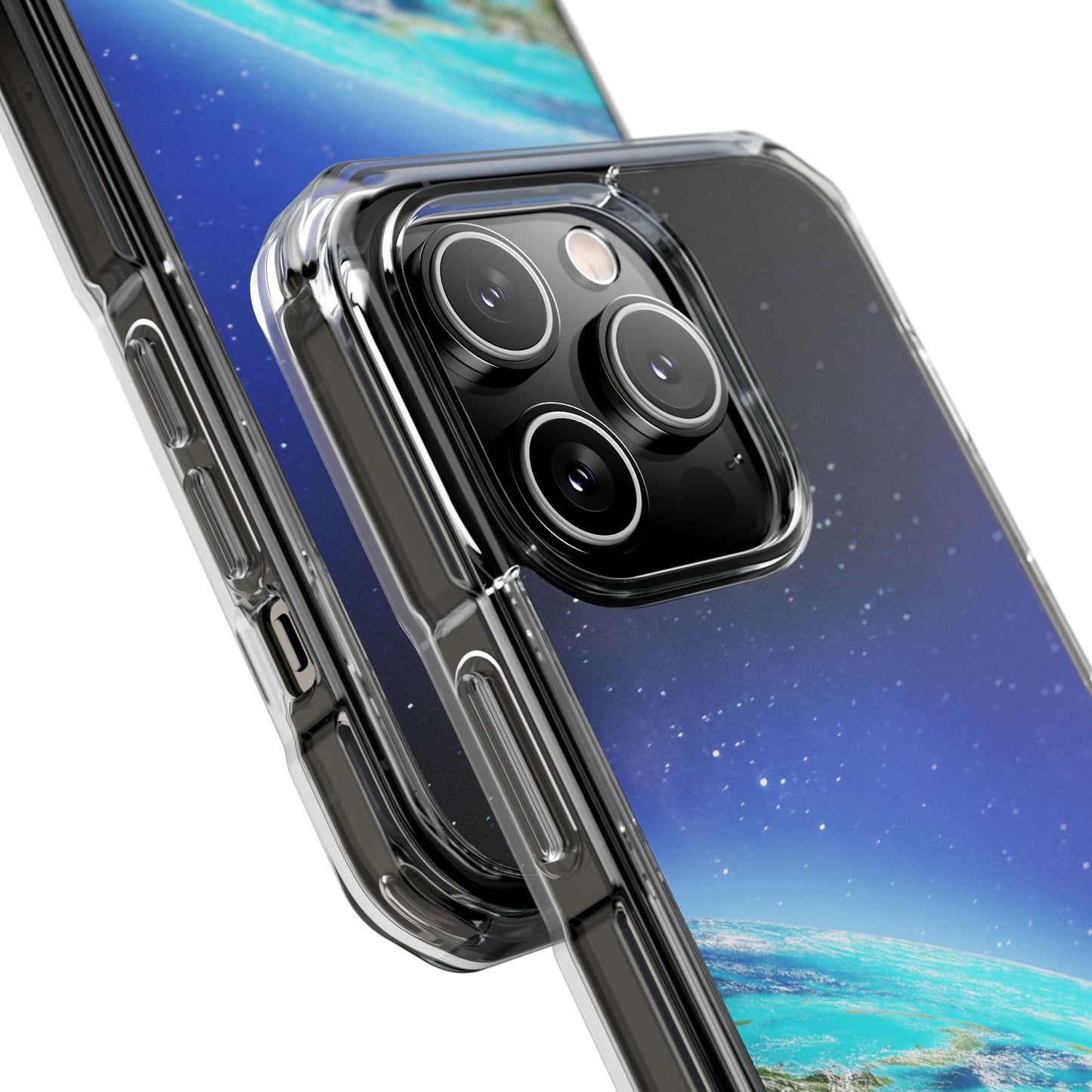 Magnetic Clear Impact Case - Galaxy Earth