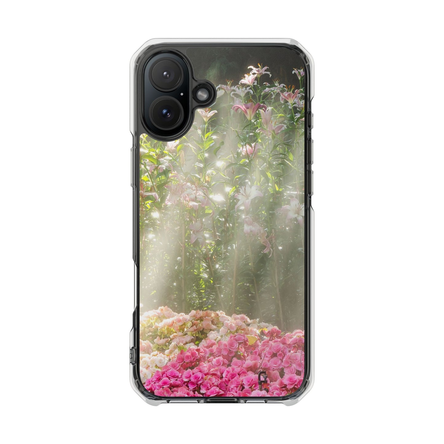 Magnetic Clear Impact Case - Flower Garden Ideal for Nature Lovers