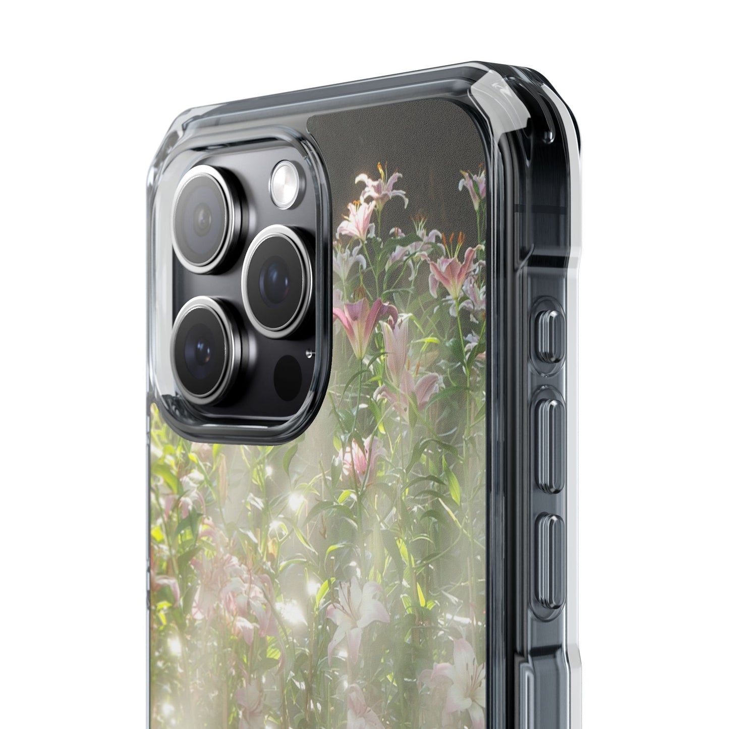 Magnetic Clear Impact Case - Flower Garden Ideal for Nature Lovers