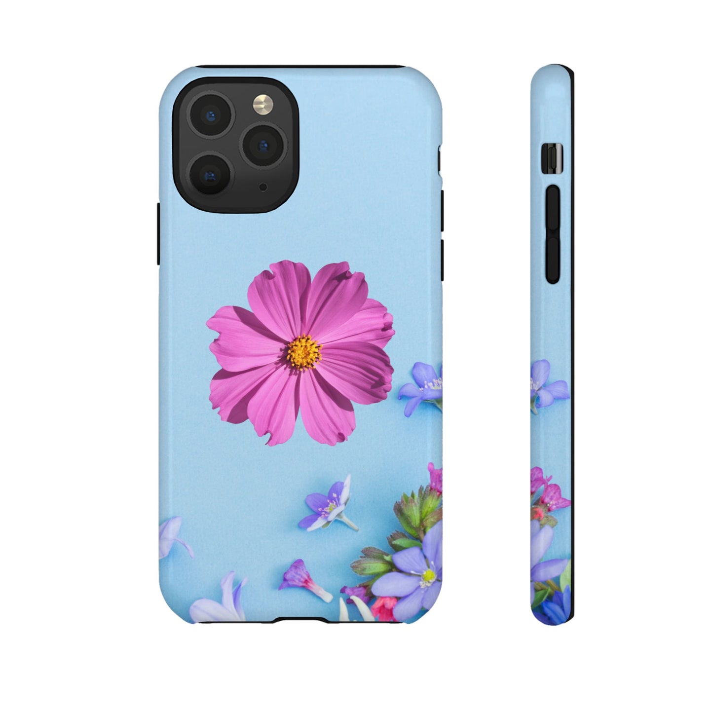 Tough Phone Case - Durable Protection with Vibrant Flower Design