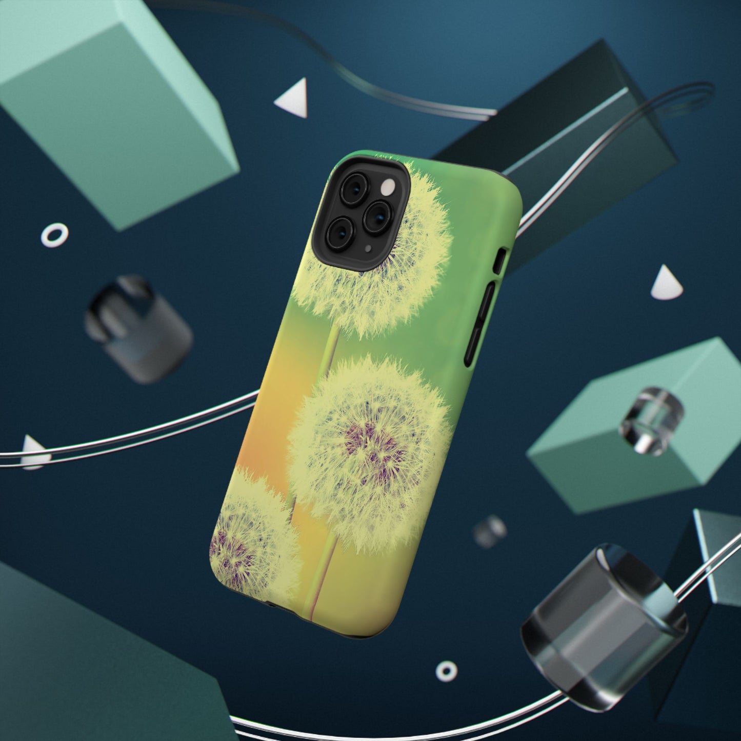 Impact-Resistant Phone Case - Whimsical Dandelion