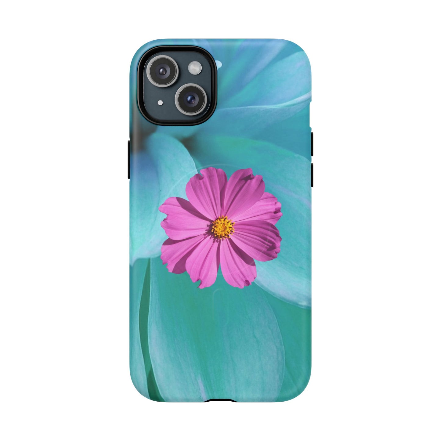 Tough Magnetic Phone Case - Vibrant Pink Flower Design