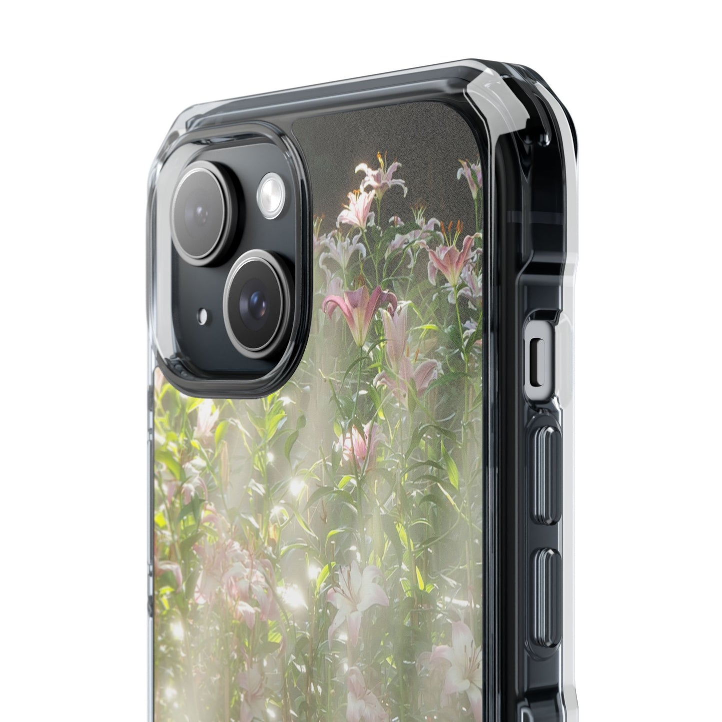 Magnetic Clear Impact Case - Flower Garden Ideal for Nature Lovers