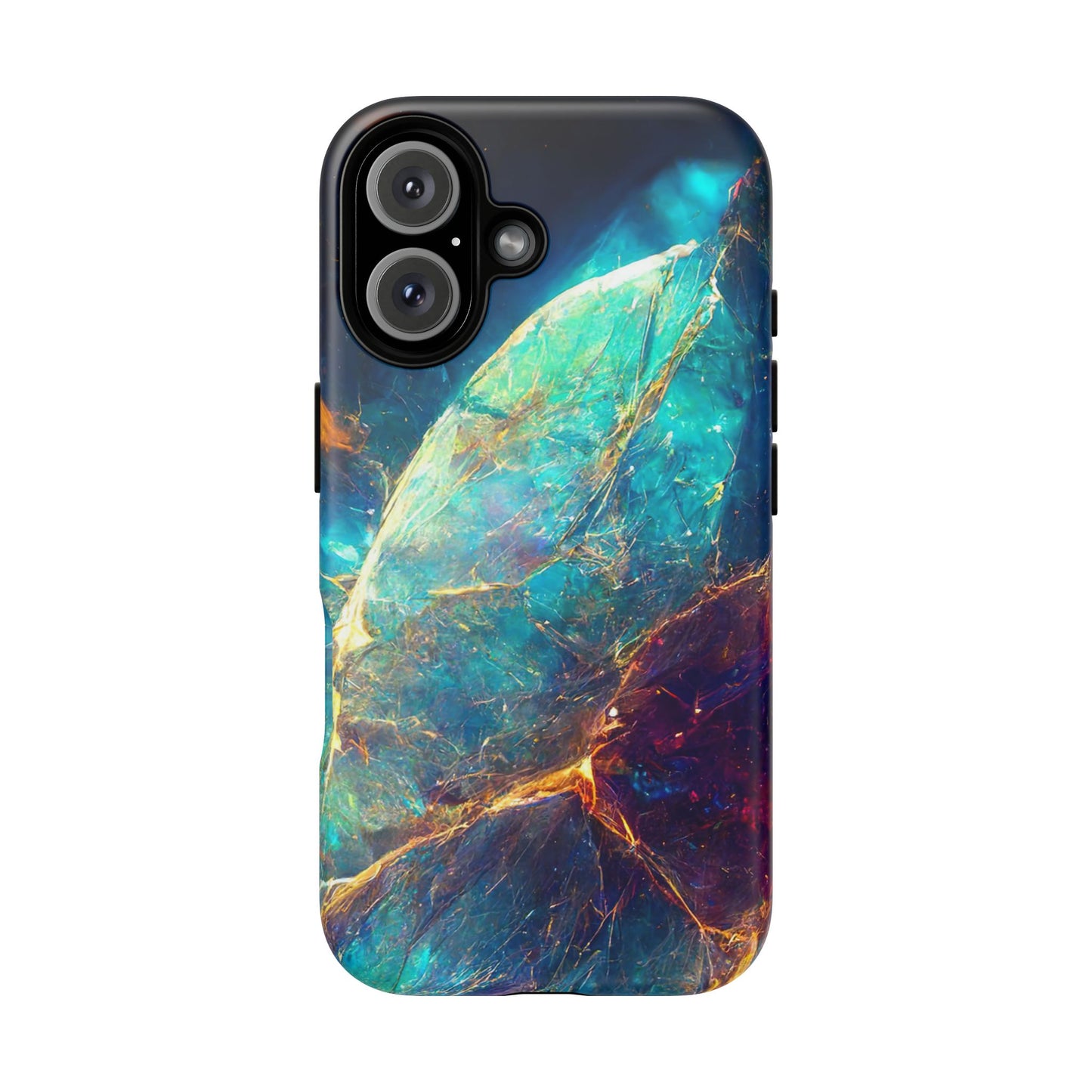 Tough Magnetic Phone Case - Vibrant Crystal Blue Design