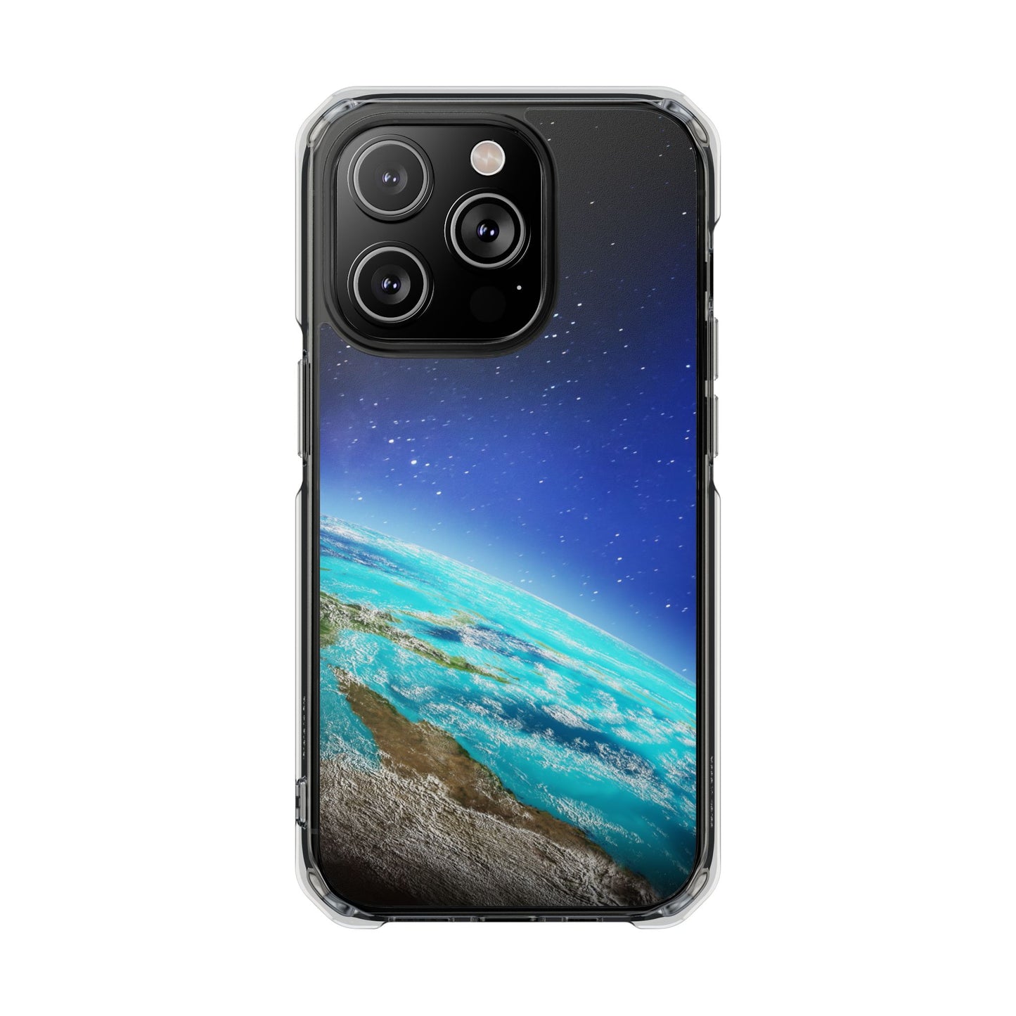 Magnetic Clear Impact Case - Galaxy Earth