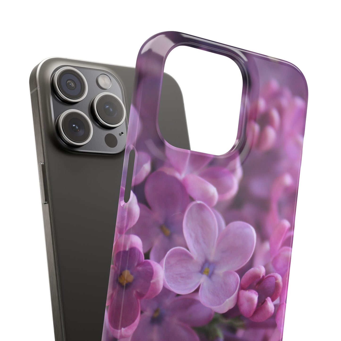 Snap Cases – Vibrant Purple Blossom Design for a Personalized Touch